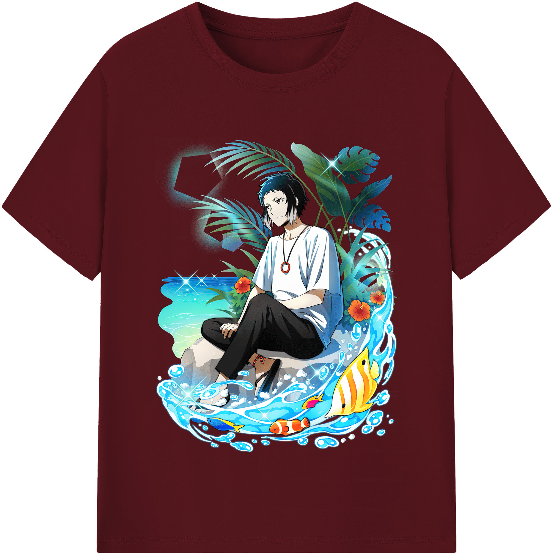 （画像用） 文豪ストレイドッグス Bungo Stray Dogs 綿100％半袖Tシャツ（フロントプリント）